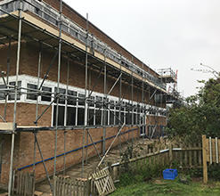 old commercialised building being revamped